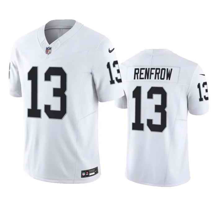 Men's Las Vegas Raiders #13 Hunter Renfrow White 2023 F.U.S.E Vapor Untouchable Stitched Football Jersey