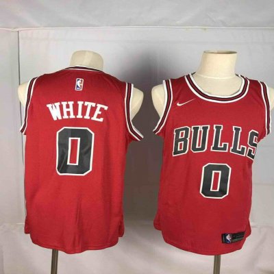 Men's Chicago Bulls #0 Coby White Red 2019 Stitched NBA Jersey