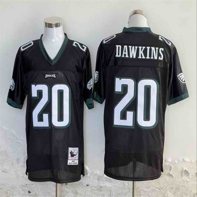 Men's Philadelphia Eagles #20 Brian Dawkins Black Stitched Football Jersey