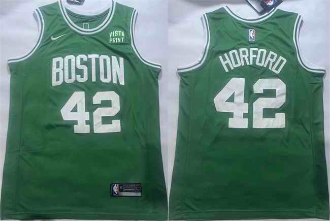 Men's Boston Celtics #42 Al Horford Green Icon Edition Stitched Basketball Jersey