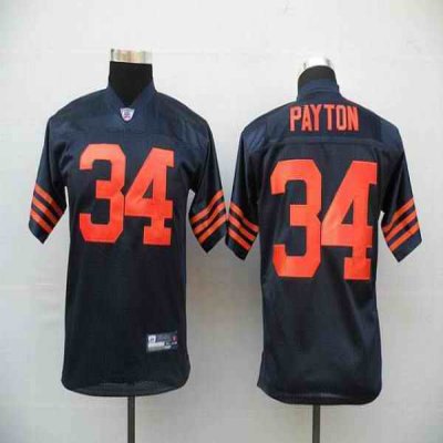 Bears #34 Walter Payton Blue/Orange 1940s Throwback Stitched Youth NFL Jersey