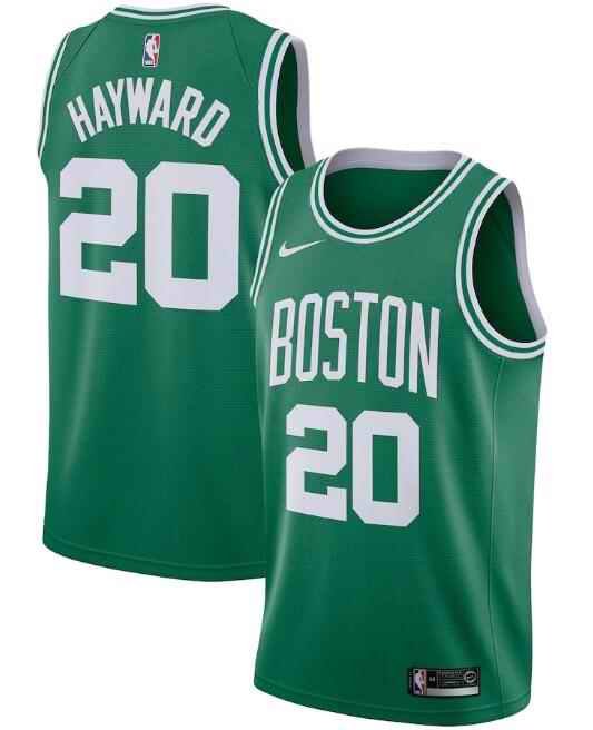 Men's Boston Celtics #20 Gordon Hayward Green Icon Edition Swingman Stitched Jersey