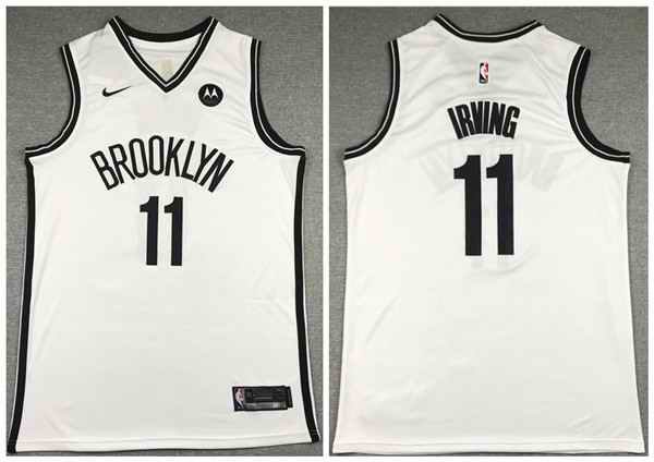 Men's Brooklyn Nets #11 Kyrie Irving 2020 White Stitched Jersey