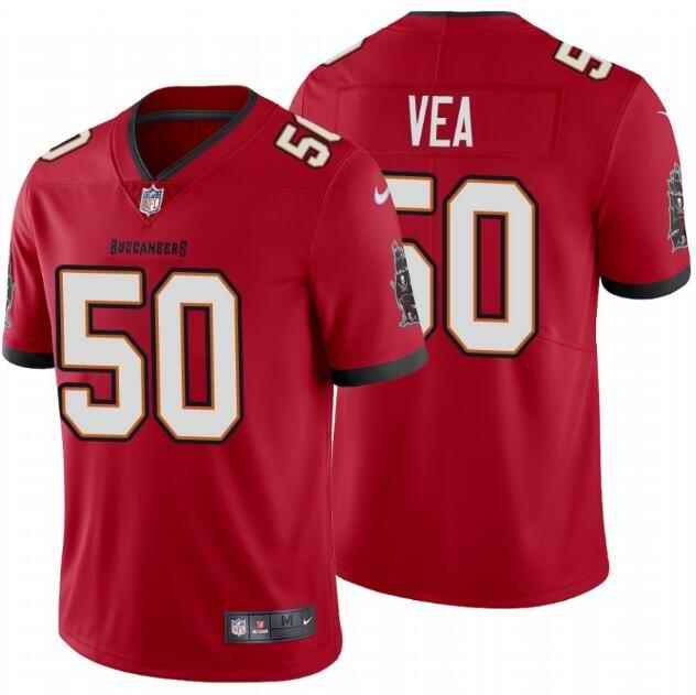 Men's Tampa Bay Buccaneers #50 Vita Vea New Red Vapor Untouchable Limited Stitched NFL Jersey