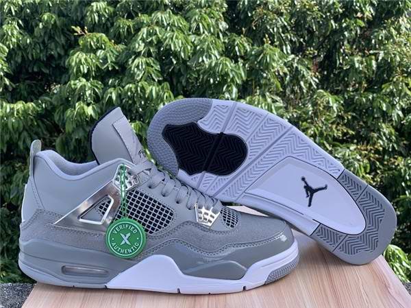 Men's Running weapon Air Jordan 4 Grey Shoes 0162