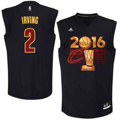 Cavaliers #2 Kyrie Irving Black 2016 NBA Finals Champions Stitched NBA Jersey