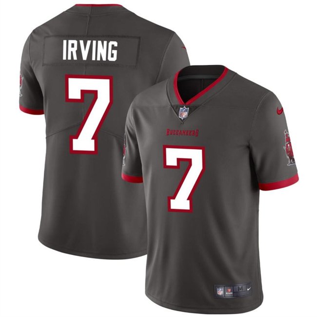 Youth Tampa Bay Buccaneers #7 Bucky Irving Grey Vapor Untouchable Limited Stitched Jersey