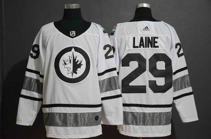 Men's Winnipeg Jets #29 Patrik Laine White 2019 NHL All-Star Game Jersey