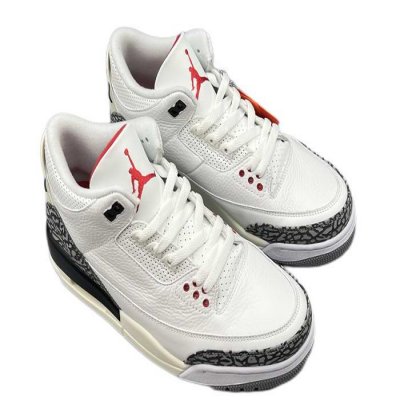 Men's Running weapon Air Jordan 3 White/Black OG Shoes 072