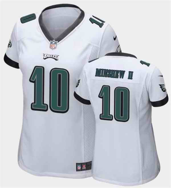 Women's Philadelphia Eagles #10 Gardner Minshew II White Vapor Untouchable Limited Stitched Football Jersey(Run Small)