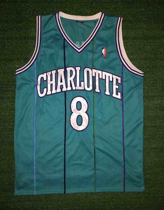 Men's Charlotte Hornets #8 Kobe Bryant Stitched Jersey