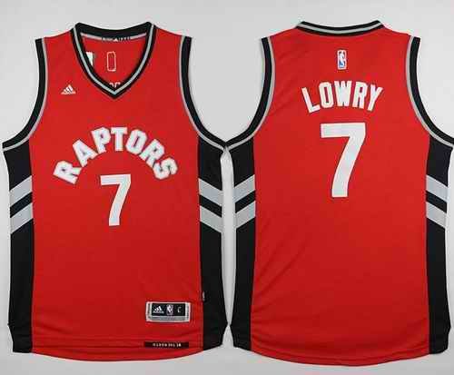 Revolution 30 Raptors #7 Kyle Lowry Red Stitched NBA Jersey