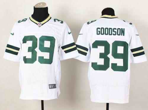 Nike Packers #39 Demetri Goodson White Men's Stitched NFL Elite Jersey