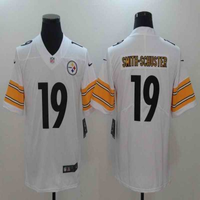 Men's Nike Pittsburgh Steelers #19 JuJu Smith-Schuster White Vapor Untouchable Limited Stitched NFL Jersey