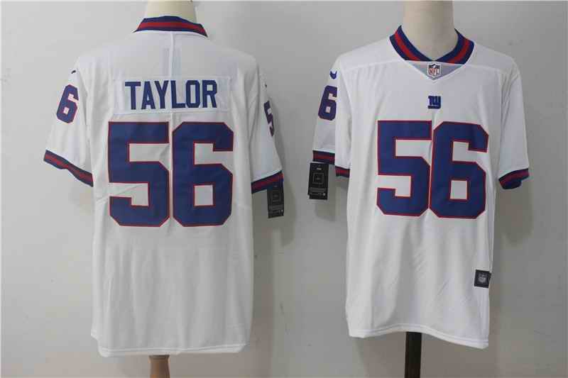 Men's Nike New York Giants #56 Lawrence Taylor White Vapor Untouchable Limited Stitched NFL Jersey