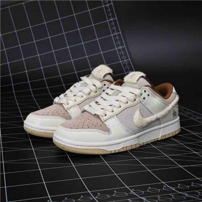 Men's Dunk Low Cream/Brown Shoes 0291