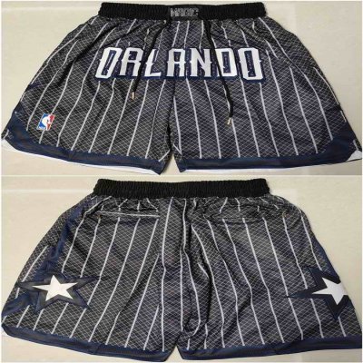 Men's Orlando Magic Black Shorts(Run Small)