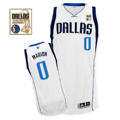 Mavericks 2011 Champion Patch #0 Shawn Marion Revolution 30 Whtie Stitched NBA Jersey