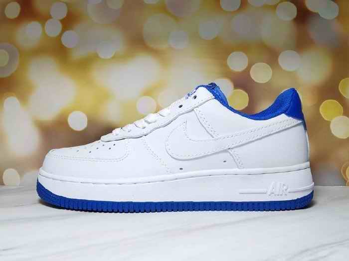 Men's Air Force 1 Low White/Royal Shoes 0233