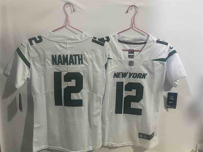 Youth New York Jets #12 Joe Namath White Vapor Untouchable Limited Stitched Jersey