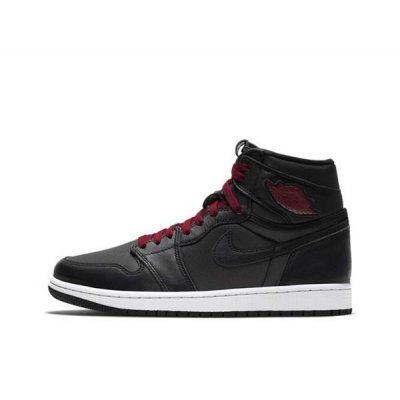 Women's Running Weapon Air Jordan 1 Black Shoes 0178