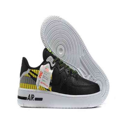 Women's Air Force 1 Low Top Black Shoes 067