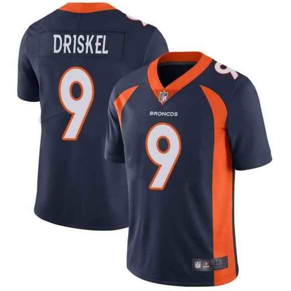 Men's Denver Broncos #9 Jeff Driskel Navy Vapor Untouchable Limited Stitched Jersey