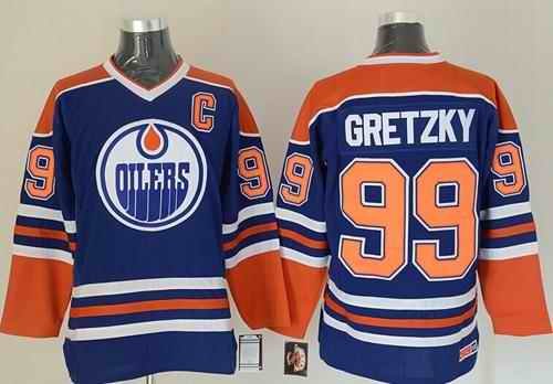 Oilers #99 Wayne Gretzky Light Blue CCM Throwback Stitched NHL Jersey