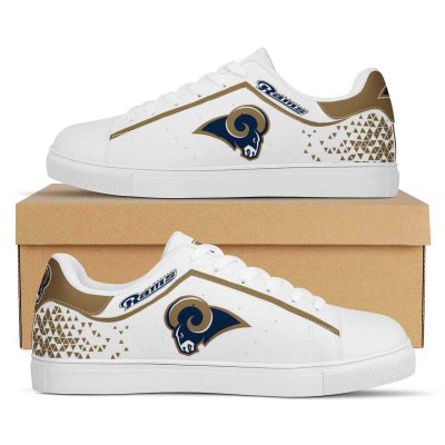 Men's Los Angeles Rams Low Top Leather Sneakers 002