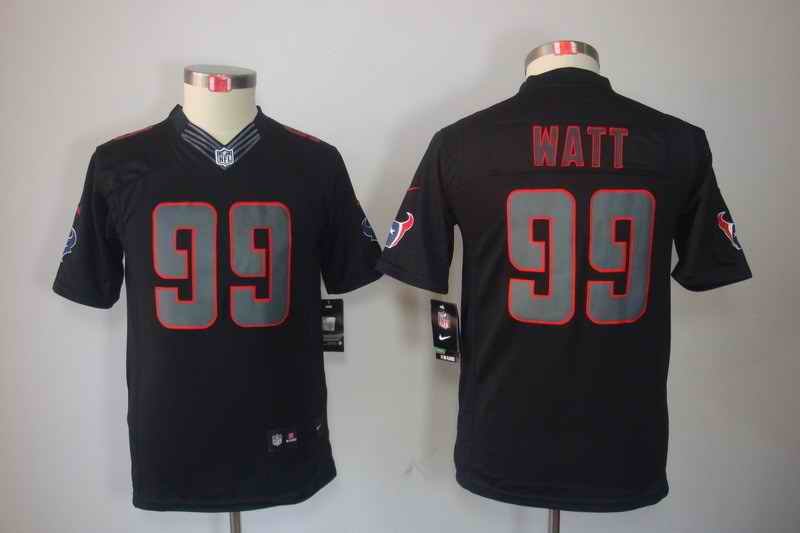 Youth Houston Texans #99 J.J. Watt Black 2018 Impact Limited Stitched NFL Jersey