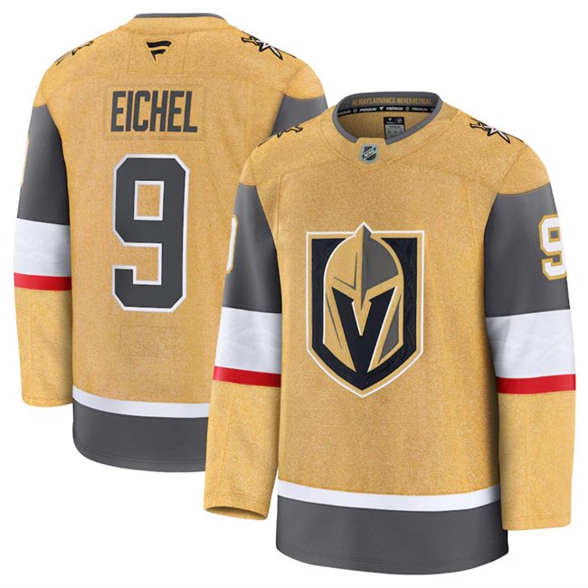 Men's Vegas Golden Knights Active Player Custom Gold 2024-25 Home Stitched Hockey Jersey