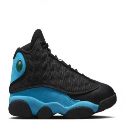 Men's Running Weapon Air Jordan 13 Black Blue Shoes 049