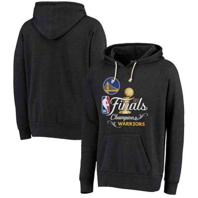 Men's Golden State Warriors 2021-2022 Black NBA Finals Champions Swish Tri-Blend Pullover Hoodie