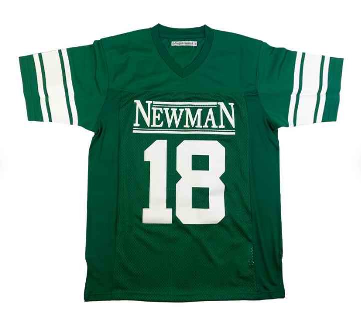 Men's Newman #18 Peyton Manning Green Stitched Football Jersey