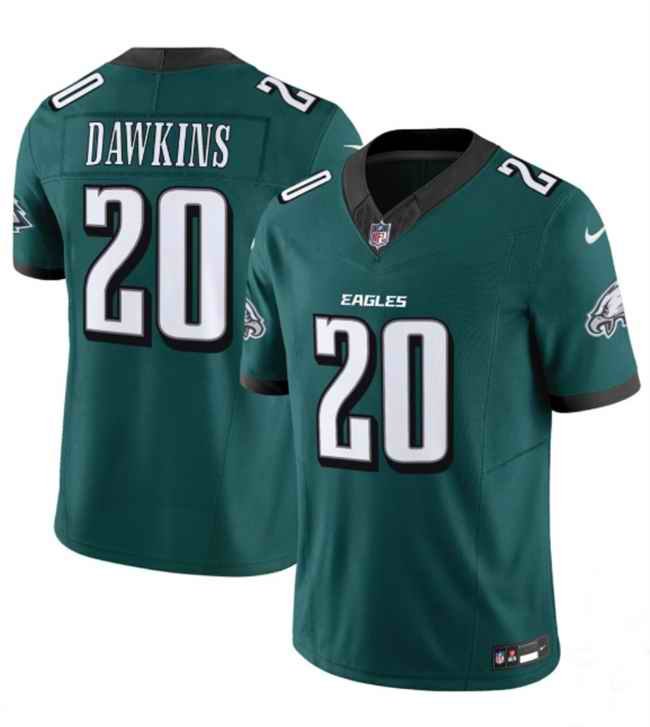 Men's Philadelphia Eagles #20 Brian Dawkins Green 2024 New F.U.S.E. Vapor Untouchable Limited Stitched Football Jersey