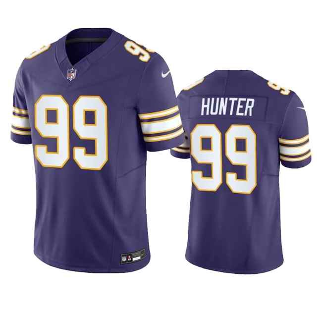 Men's Minnesota Vikings #99 Danielle Hunter Purple 2023 F.U.S.E. Vapor Untouchable Limited Stitched Jersey