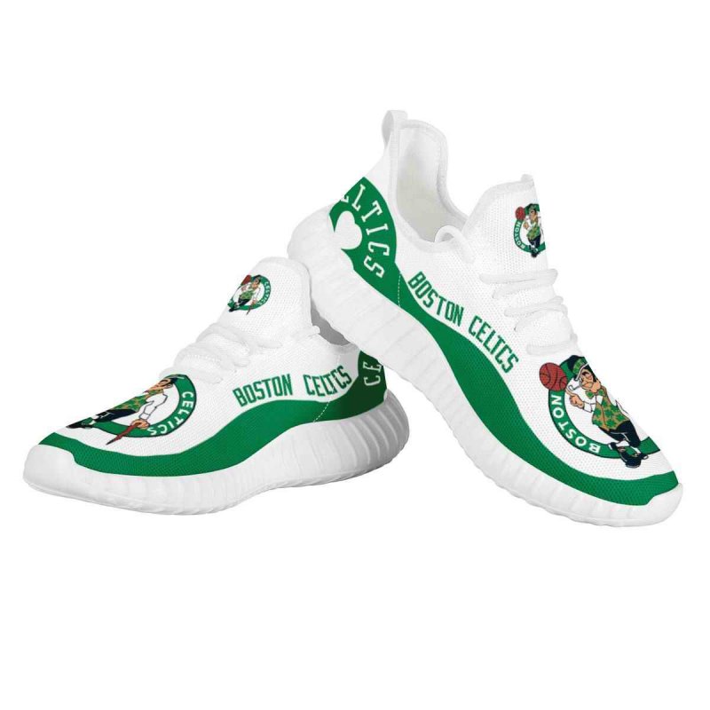 Men's Boston Celtics Mesh Knit Sneakers/Shoes 001