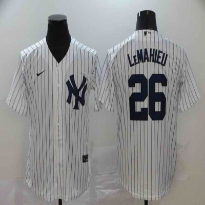 Men's New York Yankees #26 DJ LeMahieu White Cool Base Stitched MLB Jersey