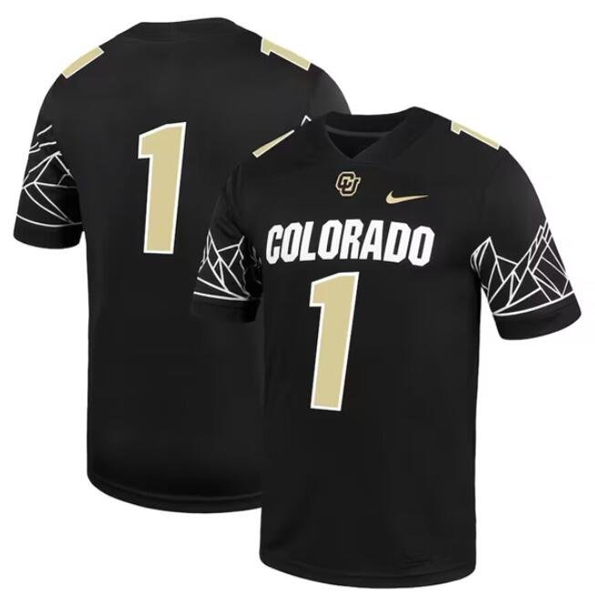 Men's Colorado Buffaloes Active Player Custom Black Stitched Football Jersey