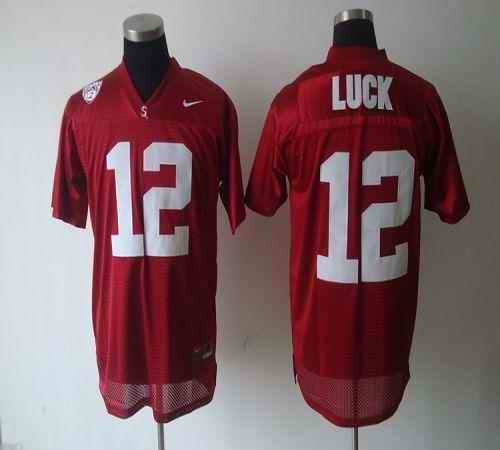 Cardinal #12 Andrew Luck Red Stitched Youth NCAA Jersey