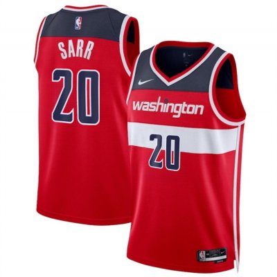 Men's Washington Wizards #20 Alexandre Sarr Red Icon Edition Stitched Basketball Jersey