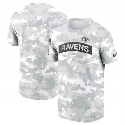 Men's Baltimore Ravens 2024 Arctic Camo Salute to Service Performance T-Shirt