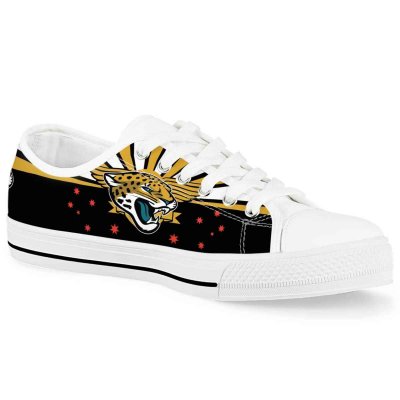 Men's Jacksonville Jaguars Low Top Canvas Sneakers 006