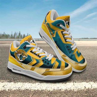 Men's Jacksonville Jaguars Air Jordan 3 Sneakers/Shoes 001