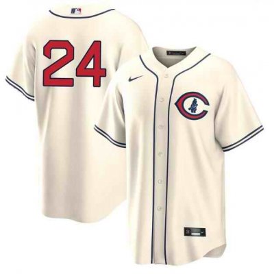 Men's Chicago Cubs #24 Cody Bellinger Cream Field of Dreams Cool Base Stitched Baseball Jersey