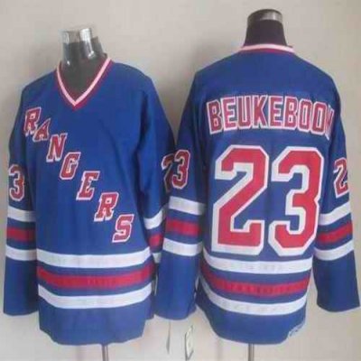 Rangers #23 Jeff Beukeboom Blue CCM Heroes Of Hockey Alumni Stitched NHL Jersey