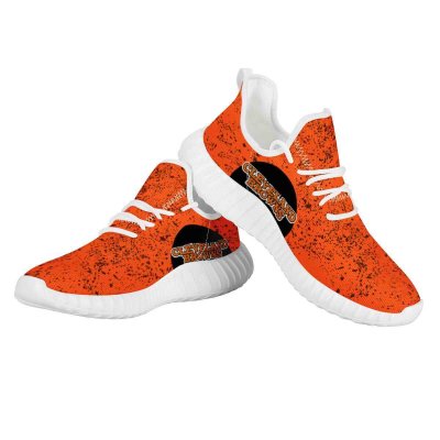 Women's Cleveland Browns Mesh Knit Sneakers/Shoes 008