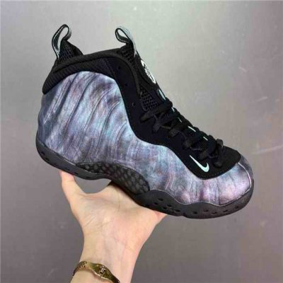 Men's Air Foamposite One 'Abalone' Black /Aurora Green Retro Shoes 006