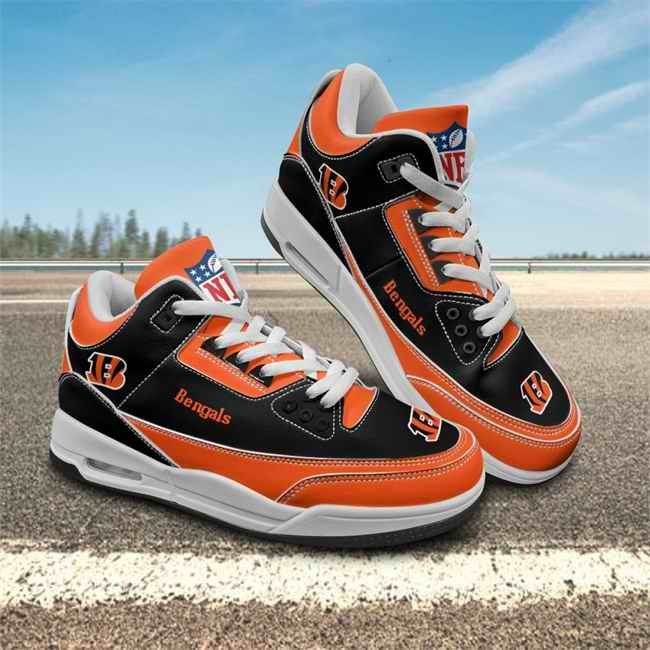 Women's Cincinnati Bengals Air Jordan 3 Sneakers/Shoes 002