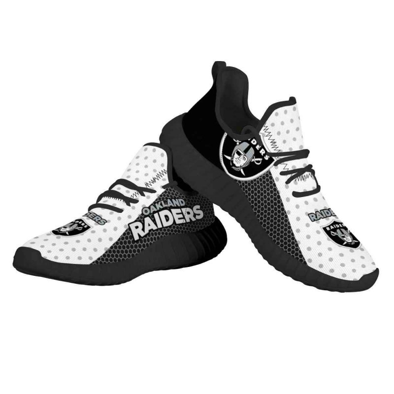 Men's NFL Las Vegas Raiders Mesh Knit Sneakers/Shoes 006